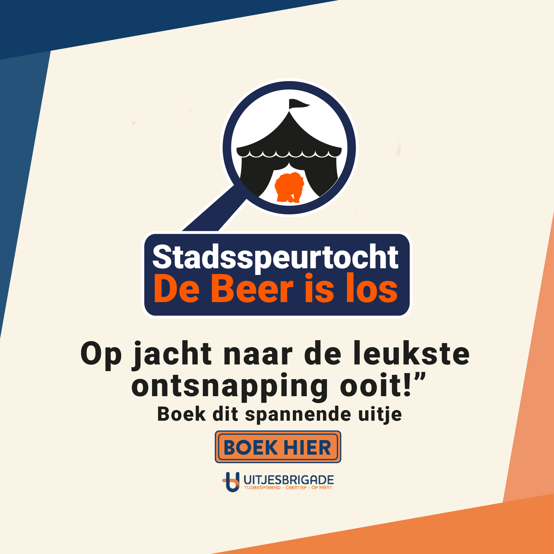 Stadsspeurtocht – De beer is los